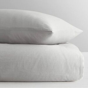 Restoration Hardware NWT Washed Linen Cotton Duvet Full/Queen Grey RH Baby&Child